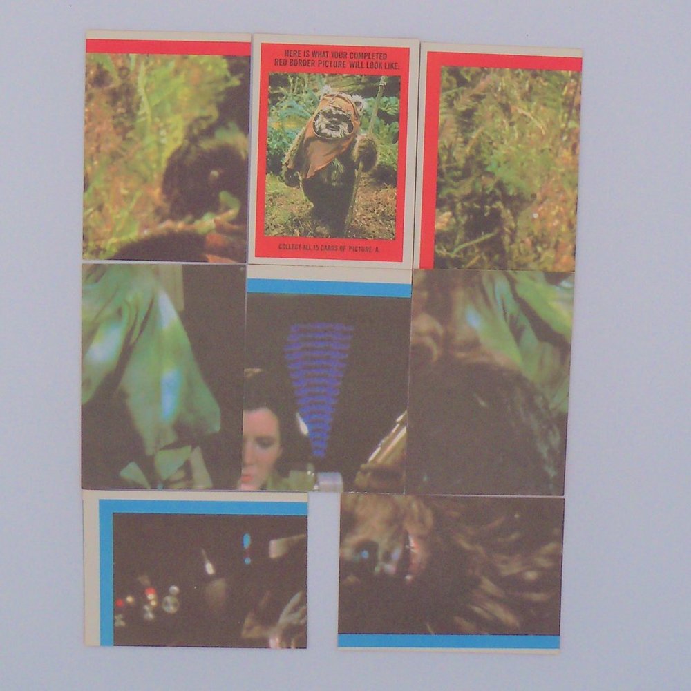 8 Topps 1983 Star Wars Return of The Jedi Stickers - Picture 2 of 12